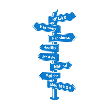 Wall Stickers Health Sign Sports Harmony Relax It Won'T Fall Off