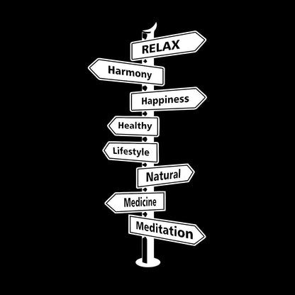 Wall Stickers Health Sign Sports Harmony Relax It Won'T Fall Off