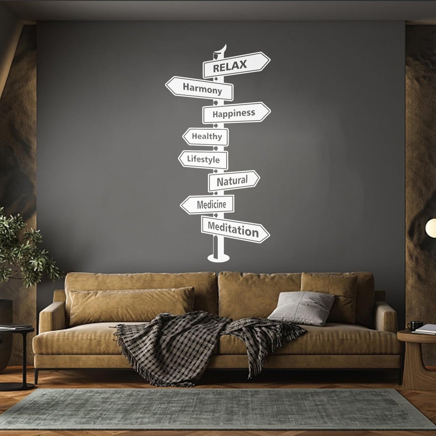 Wall Stickers Health Sign Sports Harmony Relax It Won'T Fall Off