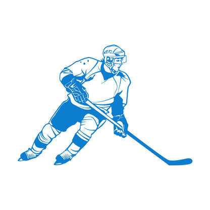Fine Carving Decals Hockey Player Winter Sport Cool Personalized Customization