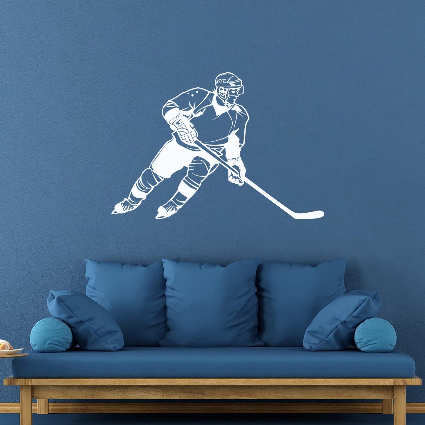 Fine Carving Decals Hockey Player Winter Sport Cool Personalized Customization
