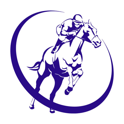 Horse Race Jockey Jogging Racecourse Hippodrome Engraving Stickers Art Decoration