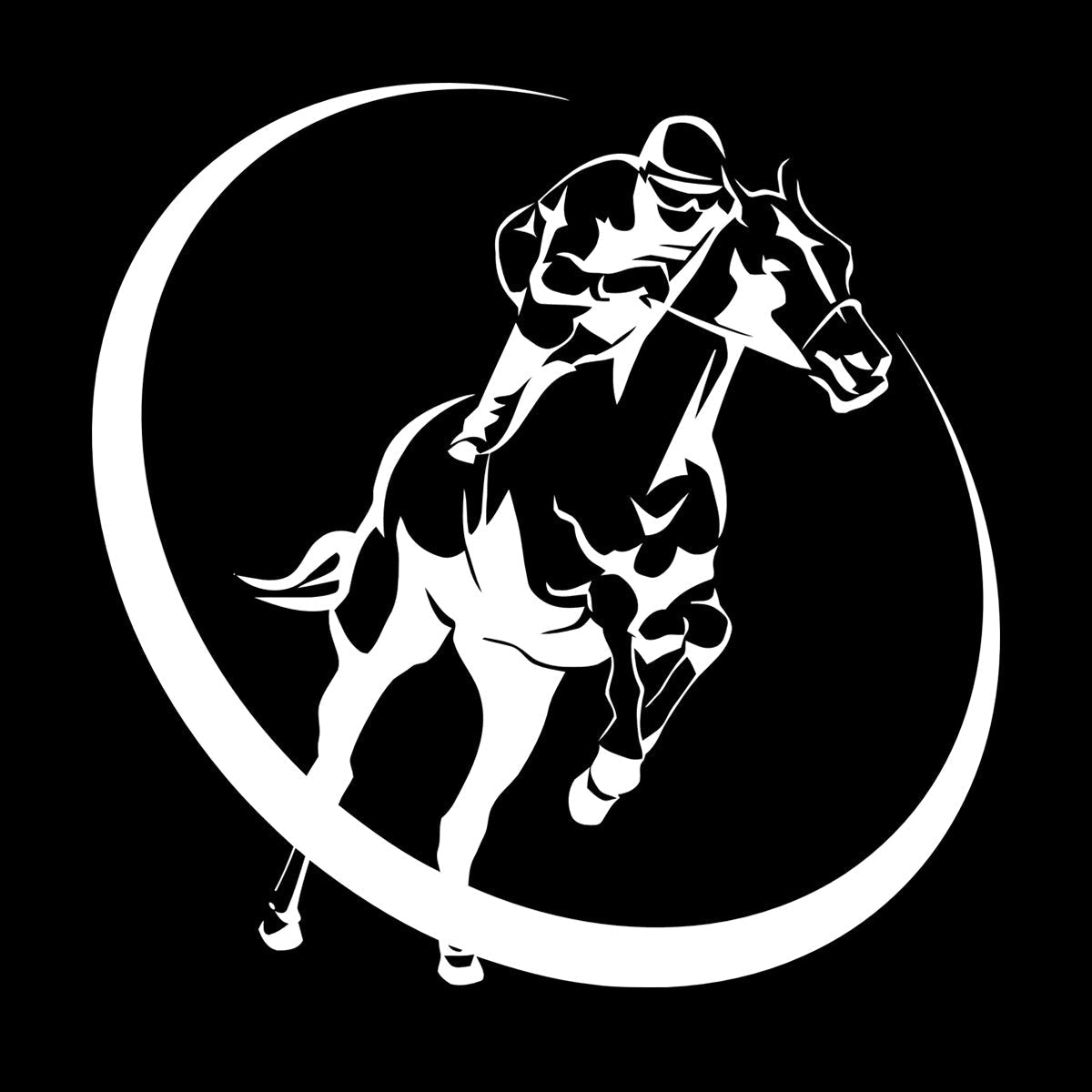 Horse Race Jockey Jogging Racecourse Hippodrome Engraving Stickers Art Decoration