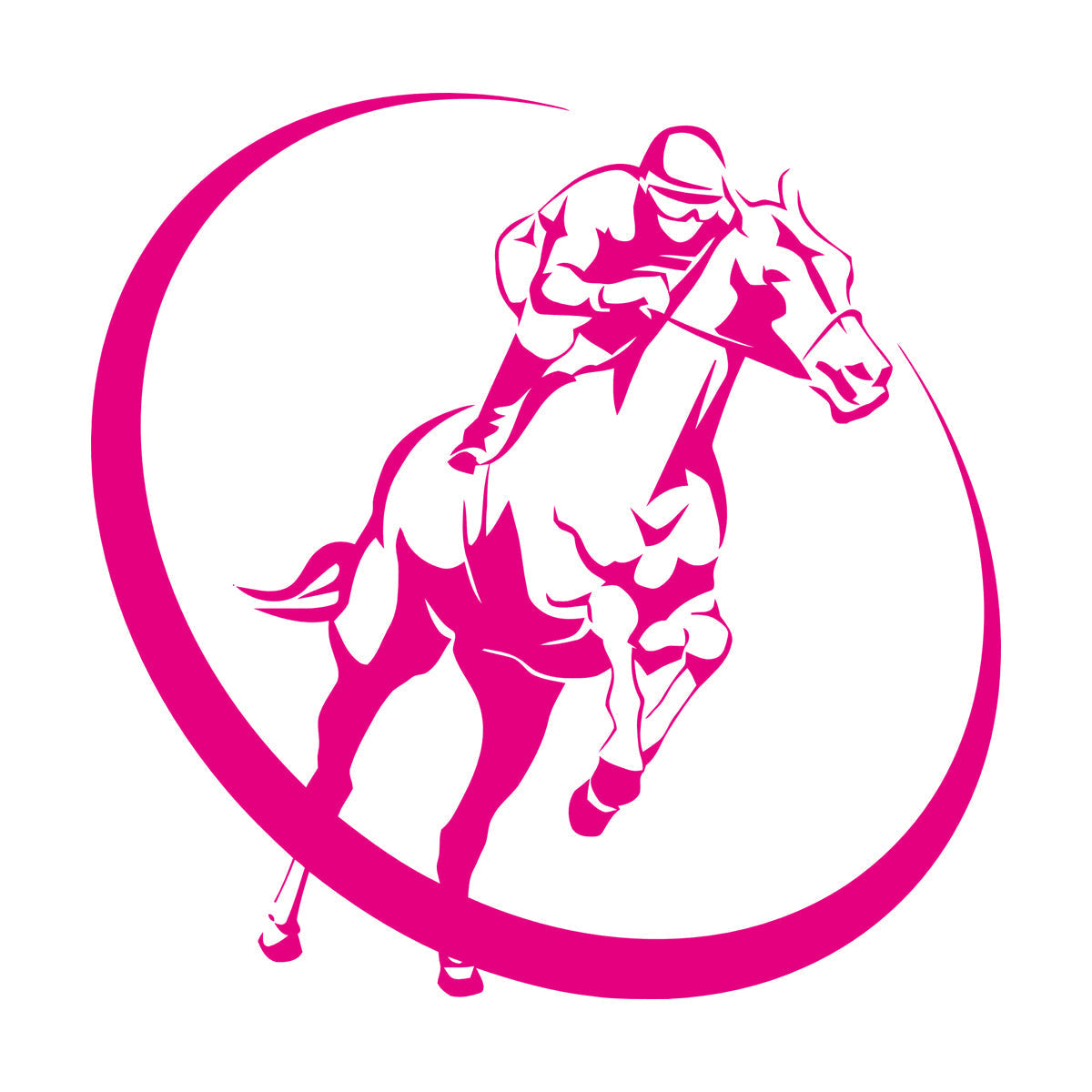 Horse Race Jockey Jogging Racecourse Hippodrome Engraving Stickers Art Decoration