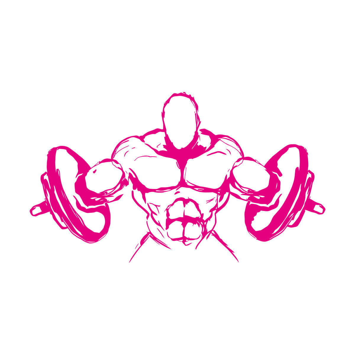 Wall Decals Paster Paper Muscled Barbell Gymnastics Fitnesscenter Bodybuilding Glass Stickers