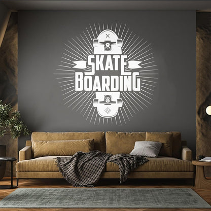 Vinyl Wall Stickers Skateboarding Extreme Sports Skateboard Deck Store Decoration
