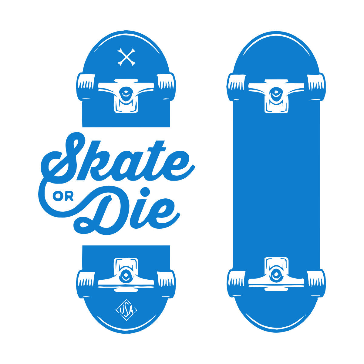 Wall Decals Slogan Of Skateboarders Skate Or Die Sport Tattoo Culture