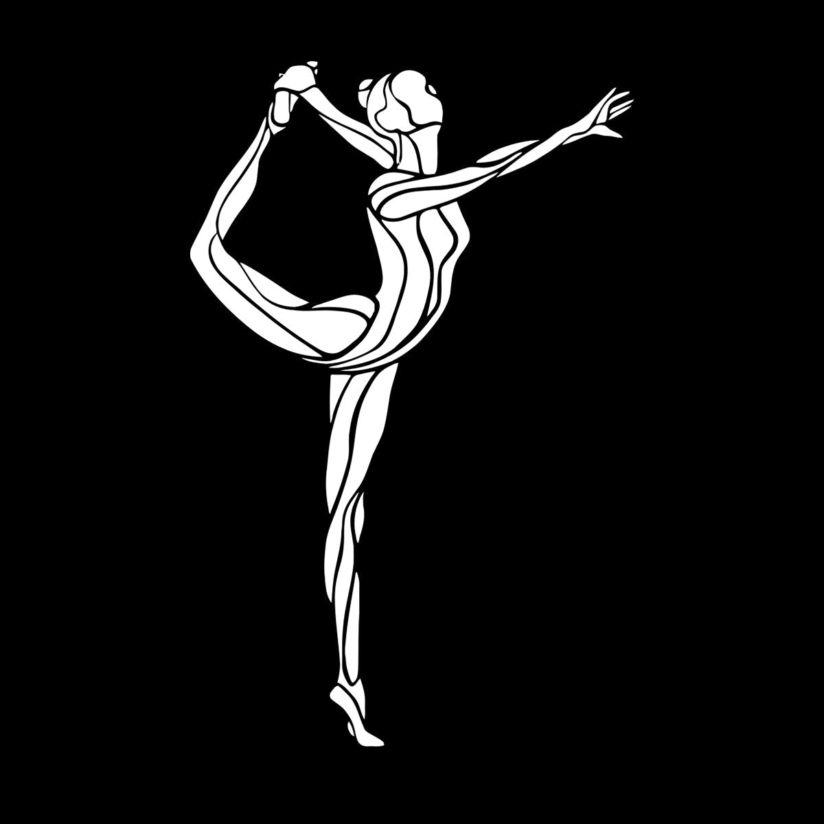 Gymnasticsnastic Girl Rhythmic Sports Vinyl Wall Decals Removable Without Leaving Glue