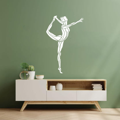 Gymnasticsnastic Girl Rhythmic Sports Vinyl Wall Decals Removable Without Leaving Glue