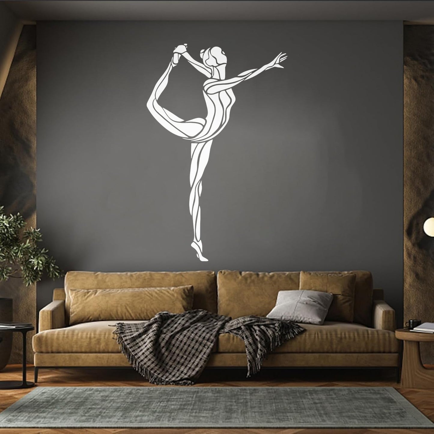Gymnasticsnastic Girl Rhythmic Sports Vinyl Wall Decals Removable Without Leaving Glue