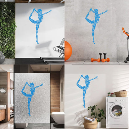 Gymnasticsnastic Girl Rhythmic Sports Vinyl Wall Decals Removable Without Leaving Glue