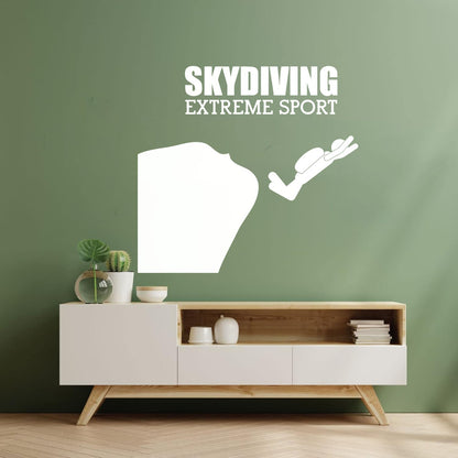 Mural And Wall Vinyl Decal Skydiving Jump Down Extreme Sports Do Not Damage The Wall Surface