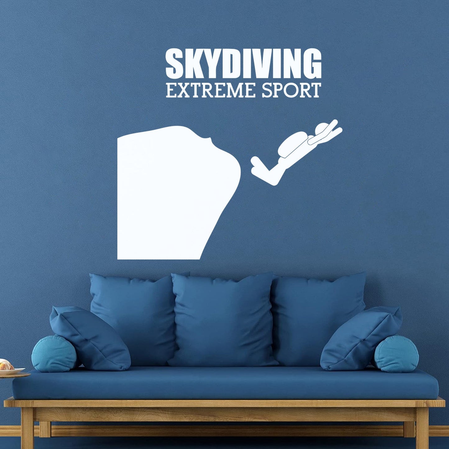 Mural And Wall Vinyl Decal Skydiving Jump Down Extreme Sports Do Not Damage The Wall Surface