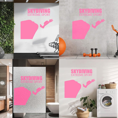 Mural And Wall Vinyl Decal Skydiving Jump Down Extreme Sports Do Not Damage The Wall Surface