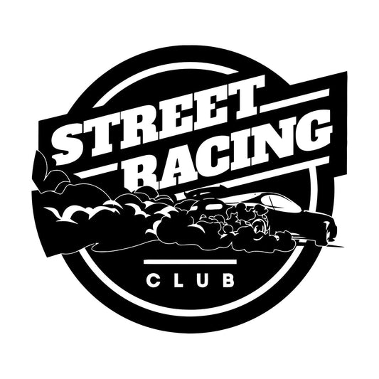 Wall Vinyl Sticker Decor Street Racing Rider Extreme Sports Garage Equipped With Transfer Film Kit