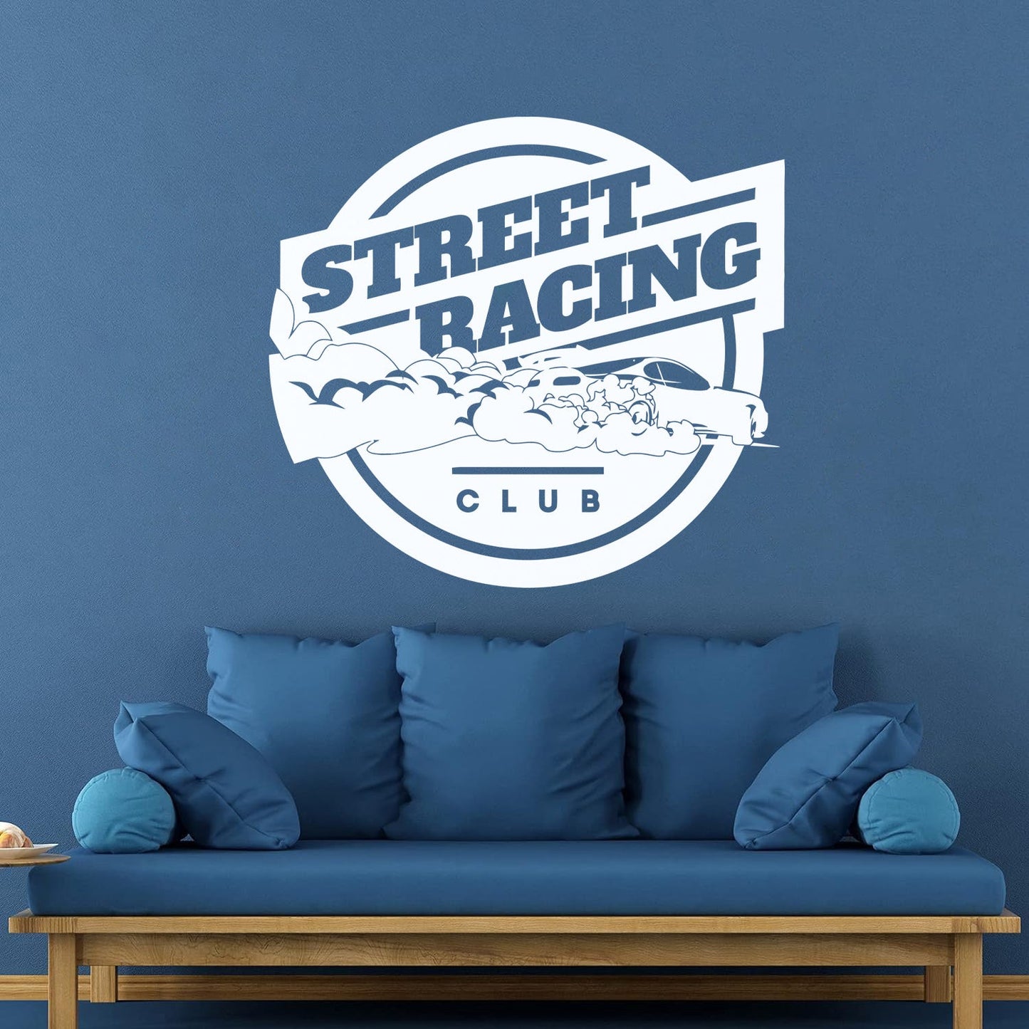 Wall Vinyl Sticker Decor Street Racing Rider Extreme Sports Garage Equipped With Transfer Film Kit