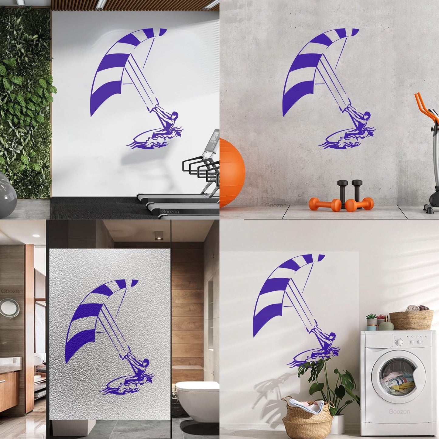 Fine Carving Decals Windsurfing Water Extrem Sport Multiple Size Options