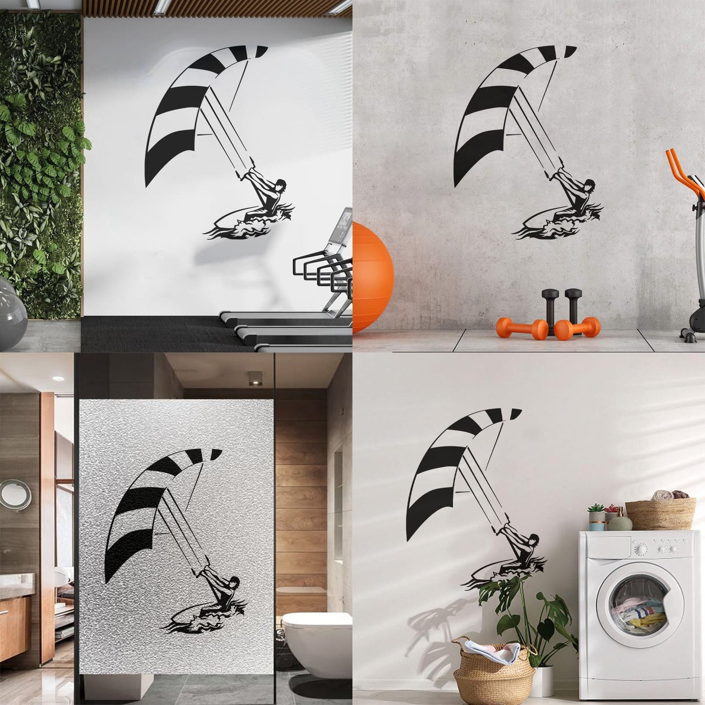 Fine Carving Decals Windsurfing Water Extrem Sport Multiple Size Options