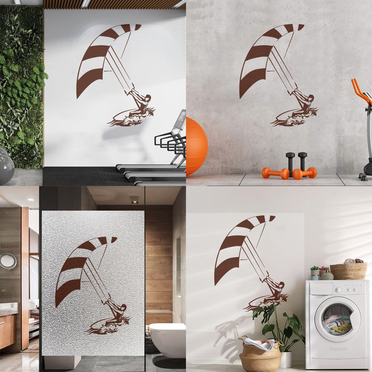 Fine Carving Decals Windsurfing Water Extrem Sport Multiple Size Options