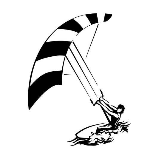 Fine Carving Decals Windsurfing Water Extrem Sport Multiple Size Options