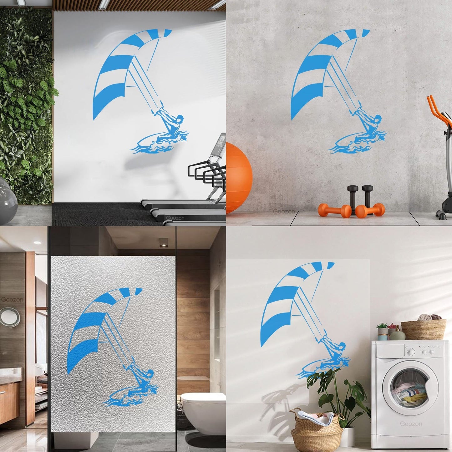 Fine Carving Decals Windsurfing Water Extrem Sport Multiple Size Options