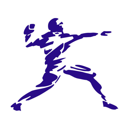 Engraving Stickers American Football Throw Ball Player Rugby It Won'T Fall Off