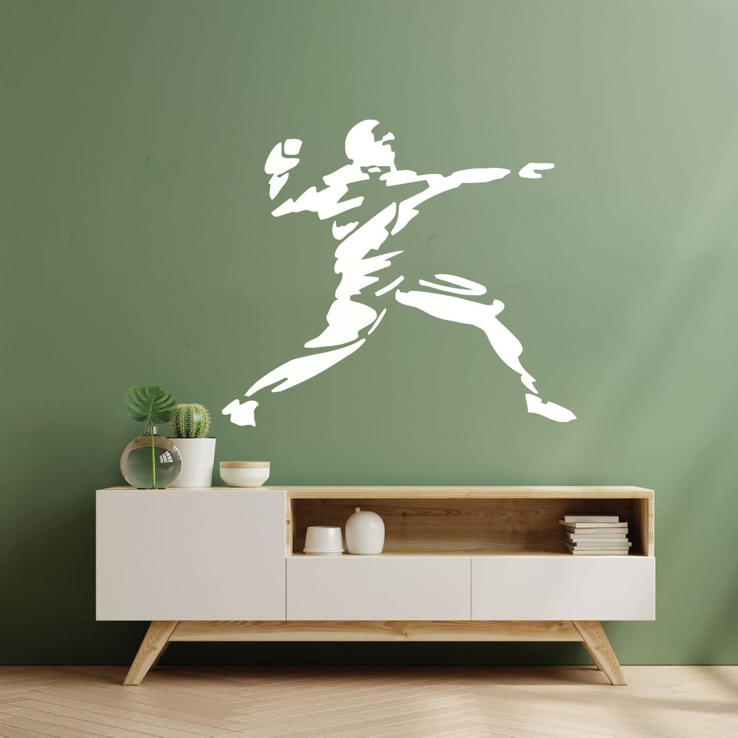 Engraving Stickers American Football Throw Ball Player Rugby It Won'T Fall Off