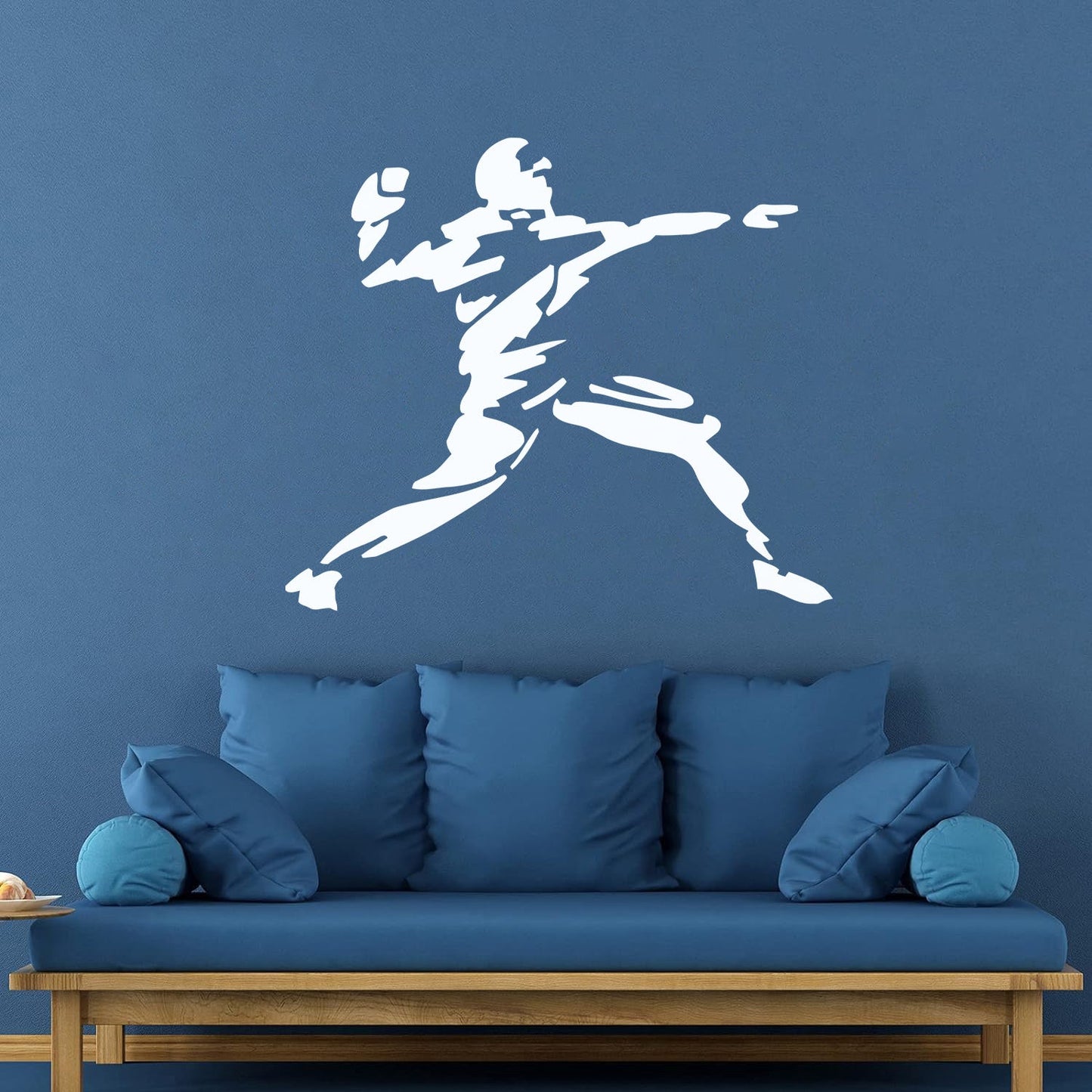 Engraving Stickers American Football Throw Ball Player Rugby It Won'T Fall Off