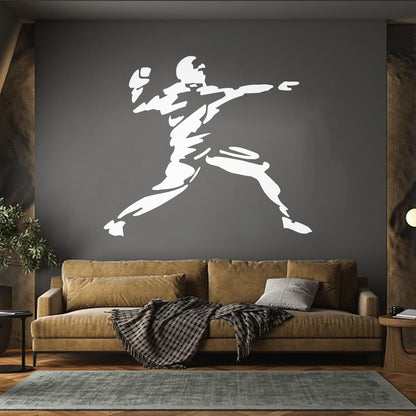 Engraving Stickers American Football Throw Ball Player Rugby It Won'T Fall Off