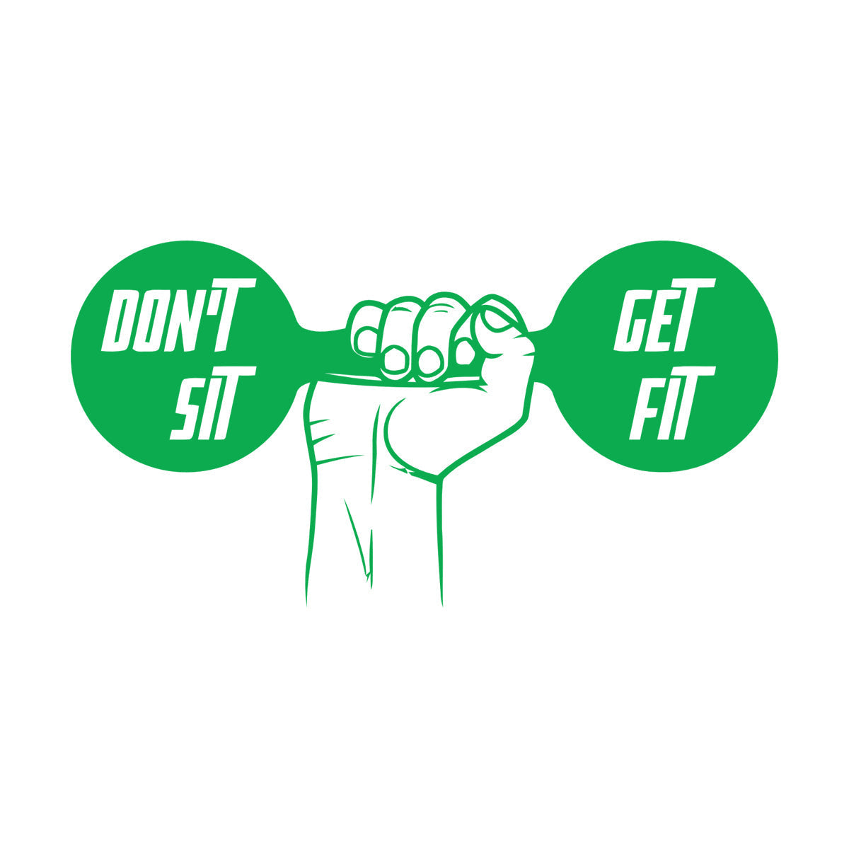 Dumbbell Gymnastics Fitnesscenter Sport Lettering Decals Personalized Customization