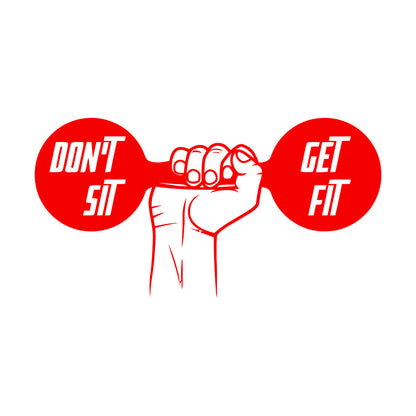 Dumbbell Gymnastics Fitnesscenter Sport Lettering Decals Personalized Customization