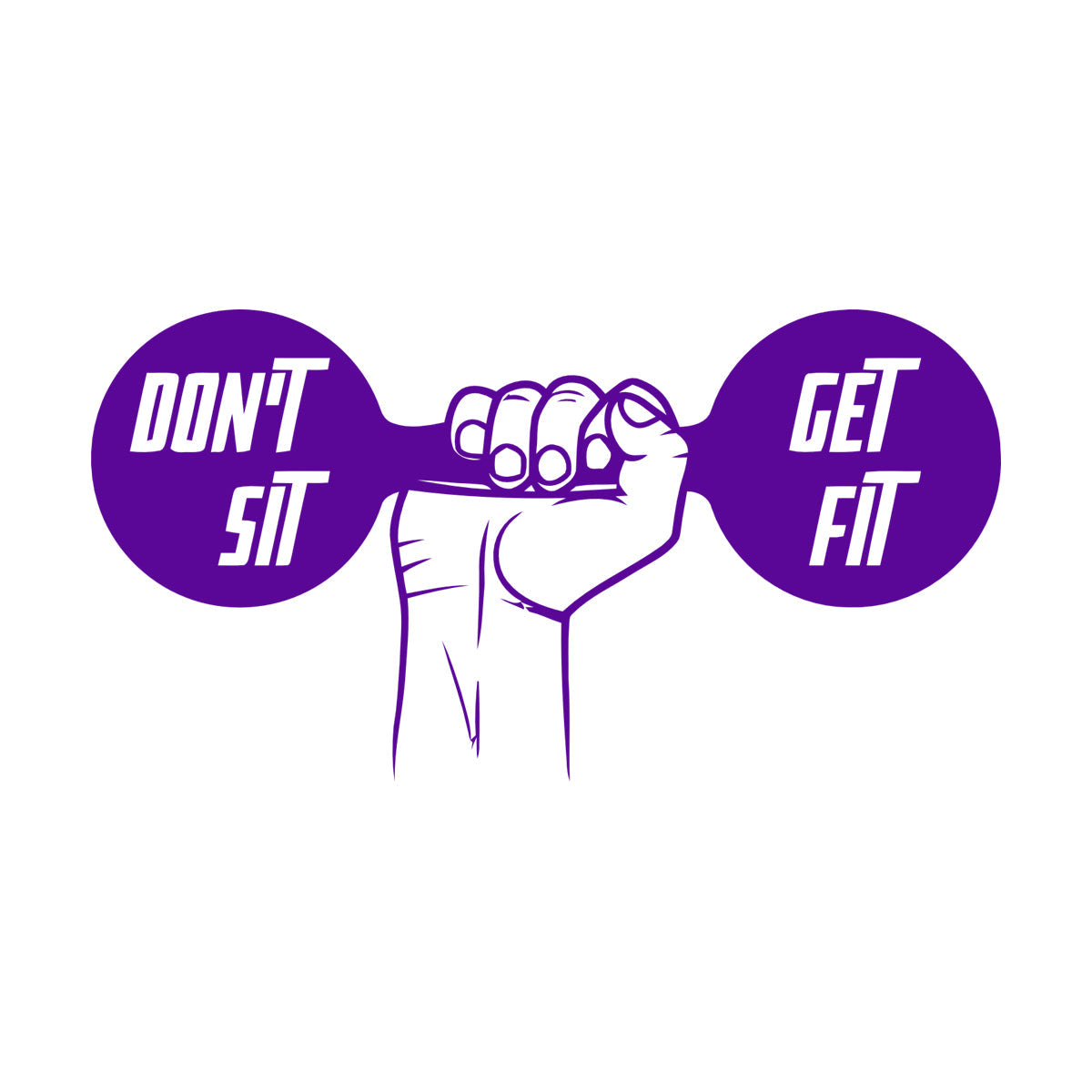 Dumbbell Gymnastics Fitnesscenter Sport Lettering Decals Personalized Customization