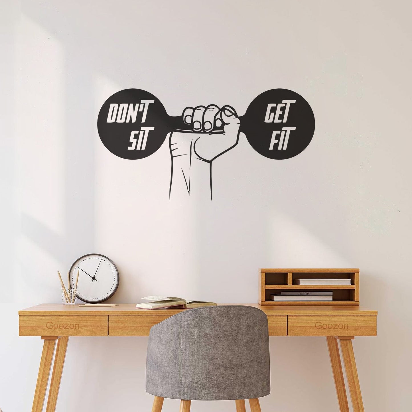 Dumbbell Gymnastics Fitnesscenter Sport Lettering Decals Personalized Customization