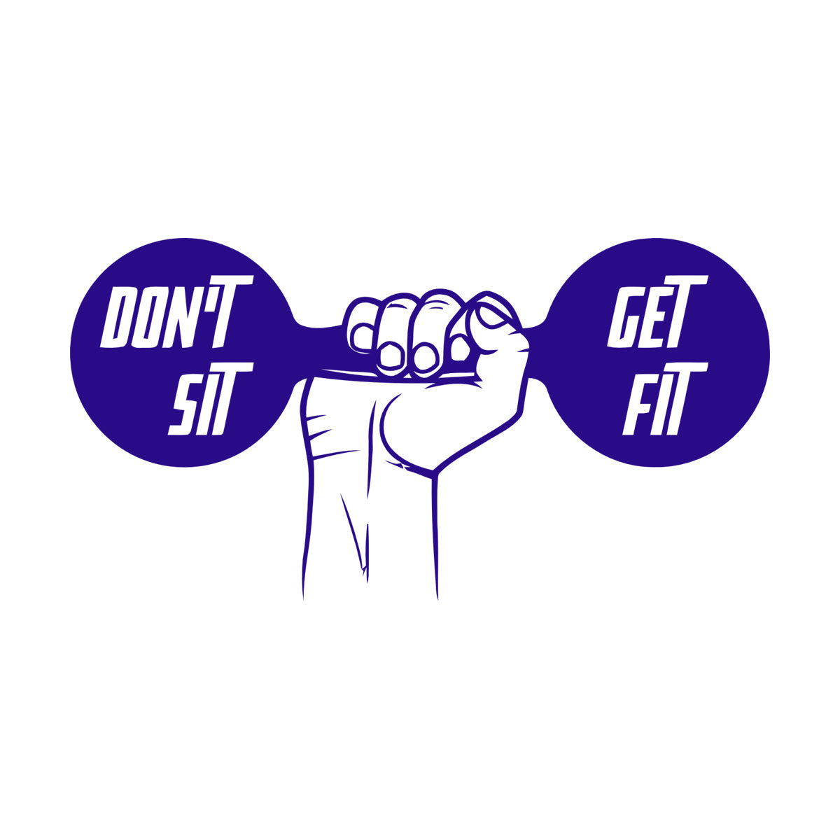 Dumbbell Gymnastics Fitnesscenter Sport Lettering Decals Personalized Customization