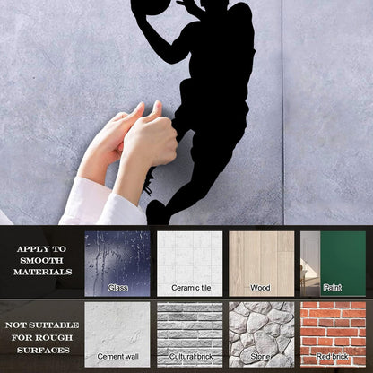 Vinyl Wall Stickers Sport Basketball Palyer Man Car Body Decoration