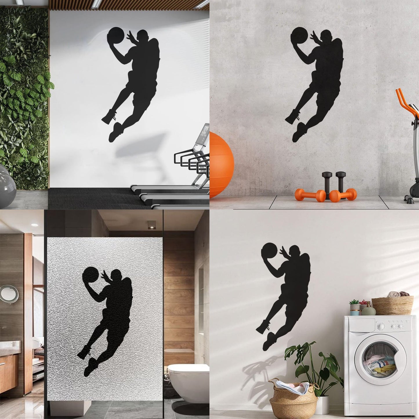 Vinyl Wall Stickers Sport Basketball Palyer Man Car Body Decoration