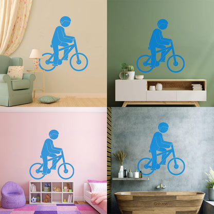 Wall Decals Sport Hobby Passion Cyclist Cycling Window Decals