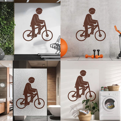 Wall Decals Sport Hobby Passion Cyclist Cycling Window Decals
