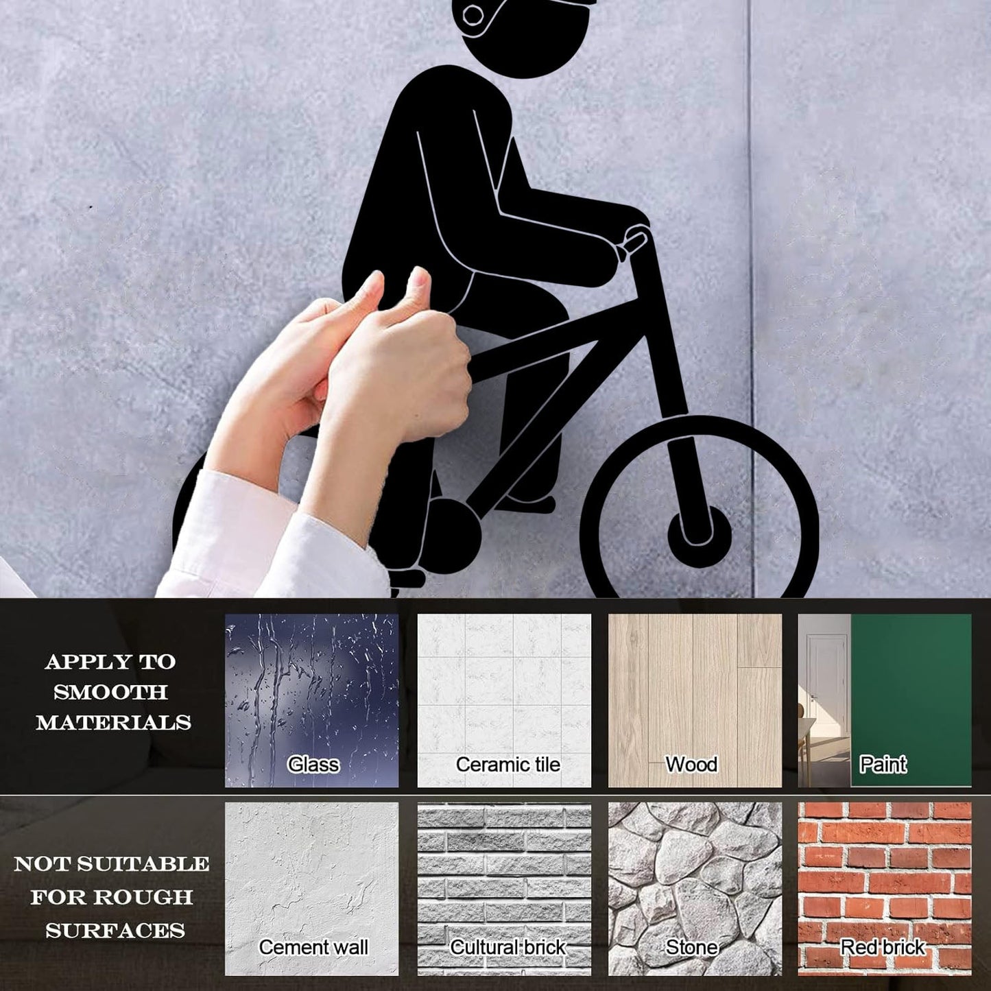 Wall Decals Sport Hobby Passion Cyclist Cycling Window Decals