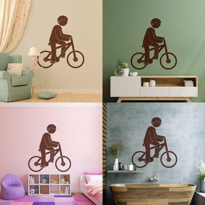 Wall Decals Sport Hobby Passion Cyclist Cycling Window Decals