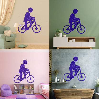Wall Decals Sport Hobby Passion Cyclist Cycling Window Decals