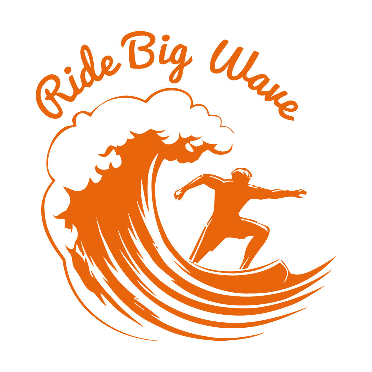 Sports Garage Man Cave Surf Wave Ride Engraving Decals Store Decoration