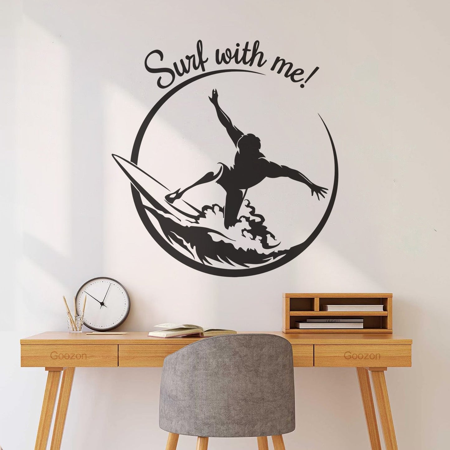 Mural And Wall Vinyl Decal Sports Garage Surfer Surfing Wave Extreme Tattoo Culture