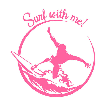 Mural And Wall Vinyl Decal Sports Garage Surfer Surfing Wave Extreme Tattoo Culture