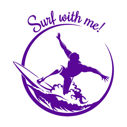 Mural And Wall Vinyl Decal Sports Garage Surfer Surfing Wave Extreme Tattoo Culture