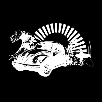 Wall Stickers Paster Paper Bug Antique Car Surfing Beach Garage Or Man Cave Removable Without Leaving Glue