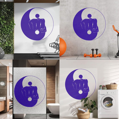 Wall Stickers Yin Yang Martial Arts Sports Fitnesscenter Fight Gymnastics Multi Color Selection