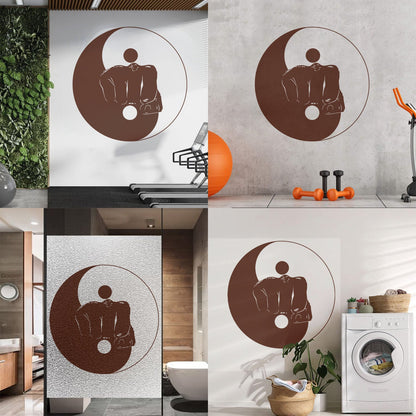 Wall Stickers Yin Yang Martial Arts Sports Fitnesscenter Fight Gymnastics Multi Color Selection