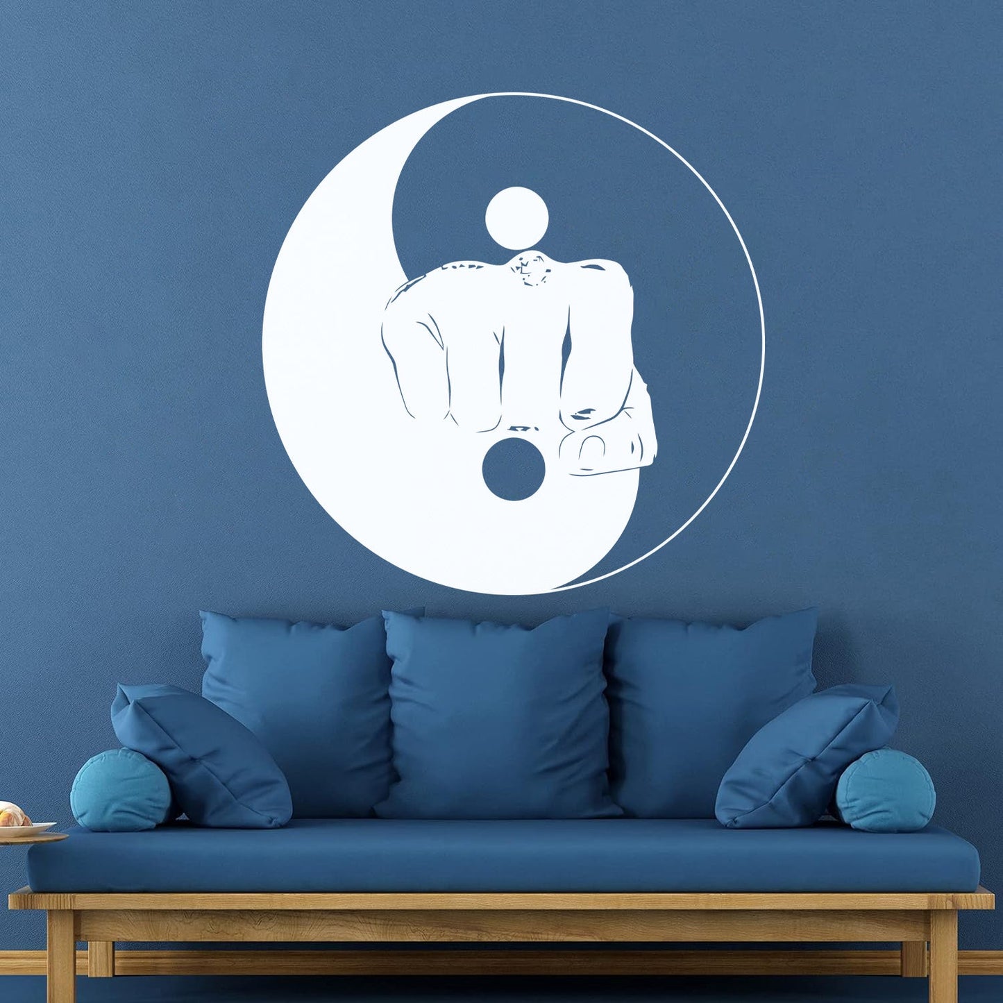 Wall Stickers Yin Yang Martial Arts Sports Fitnesscenter Fight Gymnastics Multi Color Selection