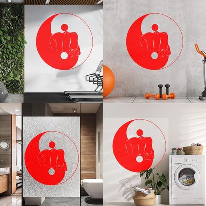 Wall Stickers Yin Yang Martial Arts Sports Fitnesscenter Fight Gymnastics Multi Color Selection